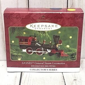 Hallmark Keepsake Lionel's General Steam Locomotive Ornament 2000 NIB #5 NIB